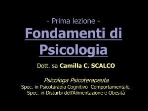 Diapositiva 1 - Dott.ssa Camilla Cristina Scalco
