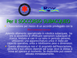 ROV Remotely Operated Vehicle - Protezione Civile Sinistra Piave