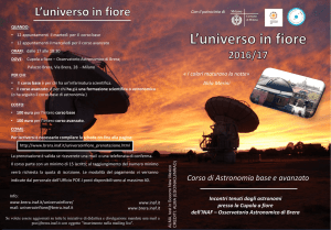 Scarica il flyer in formato ppt - Osservatorio Astronomico di Brera