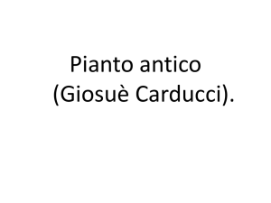 Pianto antico (Giosuè Carducci) - 3Bcorso2012-13