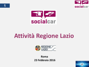 SocialCar - presentazione progetto 23 febbraio 2016
