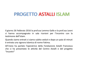 Incontro Islam IB - Scuola Media Statale Umberto Nobile