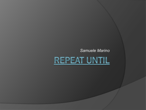 Repeat Until - Istituto Fermi Polo Montale
