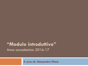 Diapositiva 1 - Facoltà di Economia - Università degli Studi di Roma