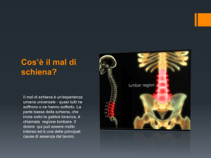 Cos`è il mal di schiena? - Medicina omeopatica e terapie naturali