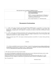 Documento di attestazione - Comune di Sala Bolognese