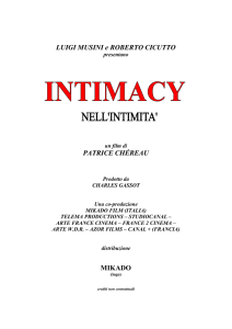 Intimacy - Rete Civica di Milano
