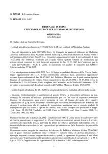 Tribunale di Udine, Ufficio del GIP, Ordinanza 14 ottobre 2002
