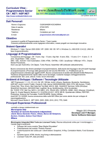 RTF - Kocherha`s Resume Curriculum Vitae programmatore C# VB