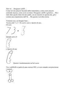 How to… disegnare califfi…