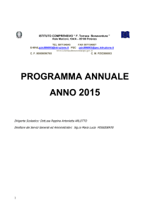 Relazione al Programma ANNUALE 2013