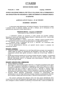 Protocollo n. 12335 Legnago, 03/03/2015