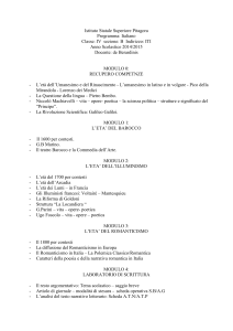 Istituto Statale Superiore Pitagora Programma: Italiano Classe: IV