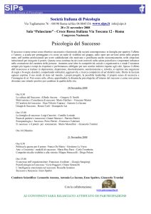 Società Italiana di Psicologia Via Tagliamento 76 – 00198 Roma tel