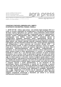 Agrapress post - Confagricoltura Lombardia