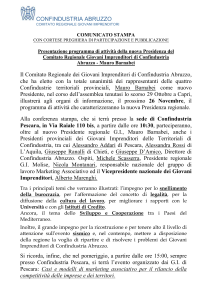 Il Progetto - Confindustria Abruzzo