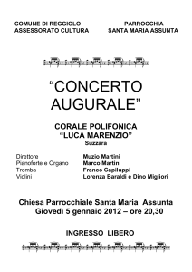 Concerto - Comune di Reggiolo