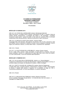 programma - Ordine dei Giornalisti del Veneto