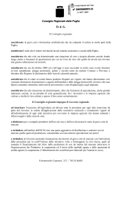 Testo - Consiglio Regionale della Puglia