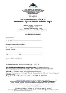Iscrizione_ Convegno_Piacenza - ORDINE dei GEOLOGI delle