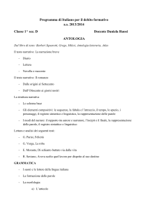 Programma di Italiano per il debito formativo a.s. 2013/2014 Classe