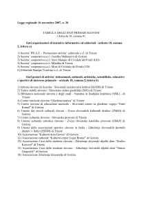 tabella degli enti primari sloveni