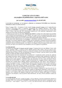 Comunicato stampa - Federazione Italiana Editori Giornali