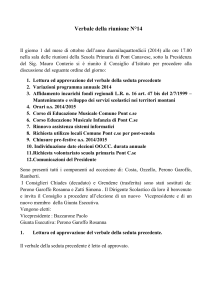 Verbale 14 - Istituto Comprensivo di Pont Canavese