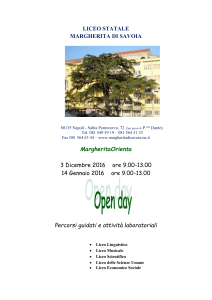 OPEN DAY LICEO STATALE