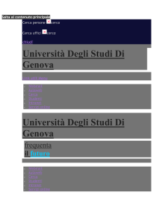 Post Laurea | Studenti e laureati - Università degli studi di Genova