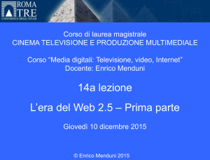 Media Digitali 2015 14a Lezione