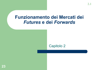 Funzionamento dei Mercati dei Futures e dei Forwards Capitolo 2