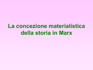 La concezione della storia in Marx