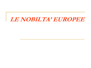 LE NOBILTA` EUROPEE
