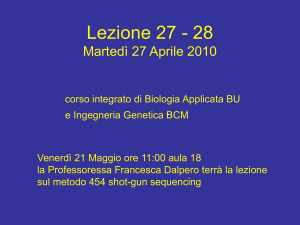 Lez_27-28_Bioing_27-4-10 - Università degli Studi di Roma "Tor