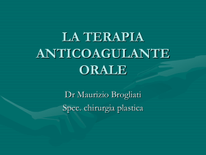 la terapia anticoagulante orale