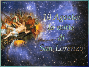 10 agosto notte di San Lorenzo