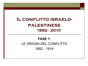 Il conflitto israelo-palestinese 1882