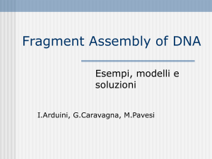 Fragment Assembly of DNA - Dipartimento di Informatica