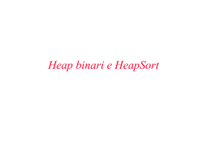 HeapSort - Home di homes.di.unimi.it