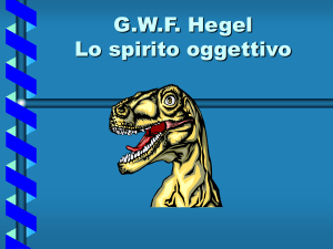 Lo spirito oggettivo in Hegel
