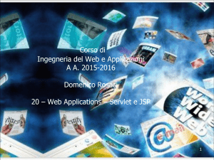 Corso di Ingegneria del Web A A. 2014 2015 Domenico Rosaci