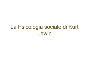 La Psicologia sociale di Kurt Lewin