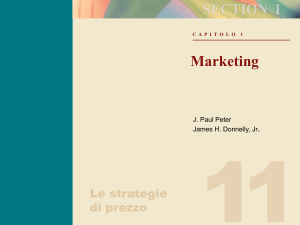 Marketing - Strategie di Prezzo - Progetto e