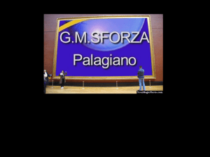 Presentazione di PowerPoint - "Sforza" Palagiano e Palagianello