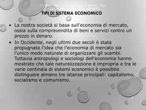 economia e società - Università del Salento