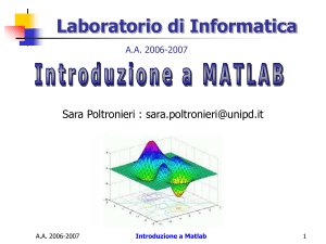 Laboratorio di Informatica A.A. 2006