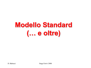 Introduzione Modello Standard - INFN-LNF