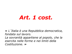 Art. 1 cost. - Il blog della prof. di diritto