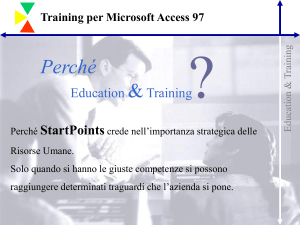 Training per Microsoft Access 97